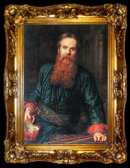 framed  William Holman Hunt Selfportrait, ta009-2